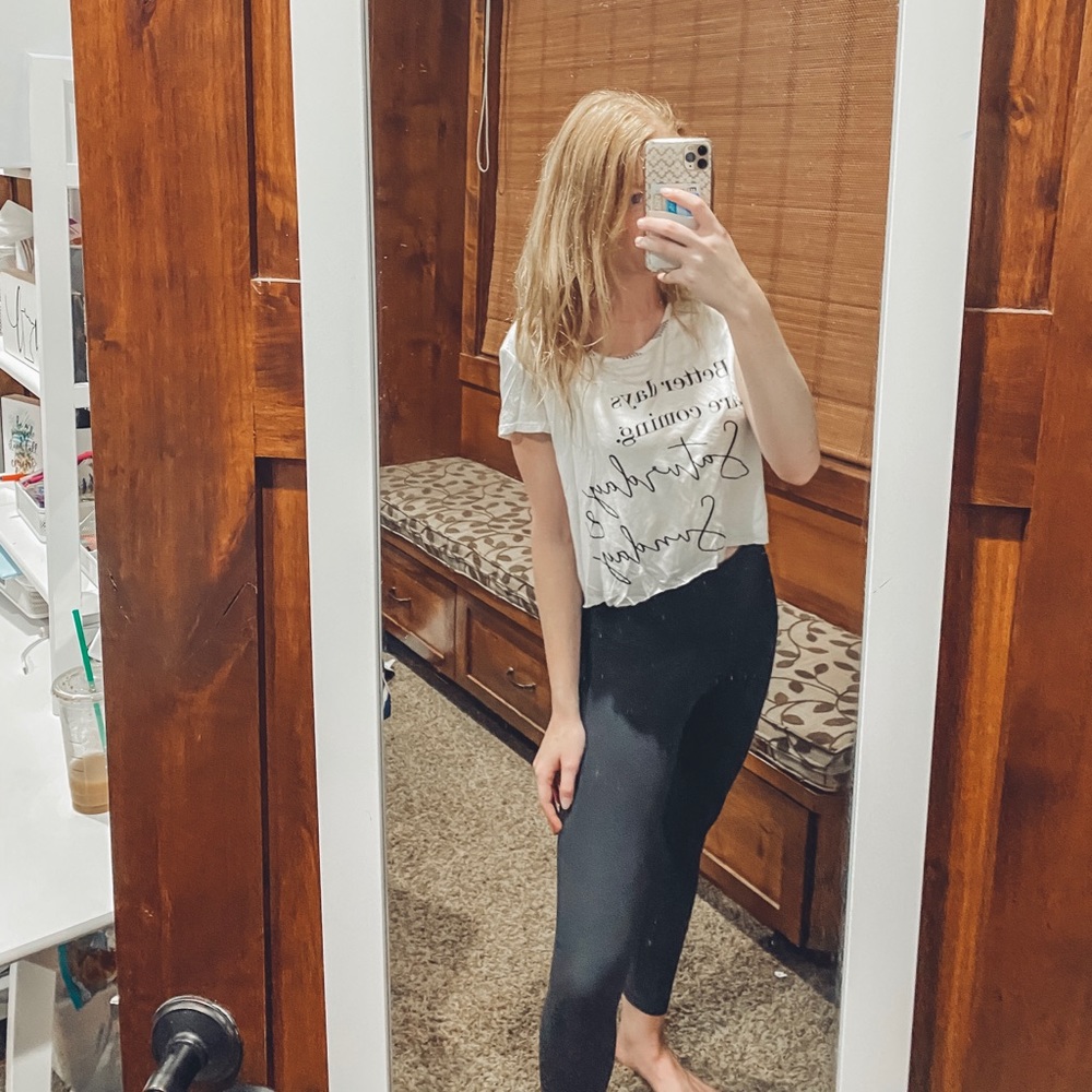 White Graphic Tee